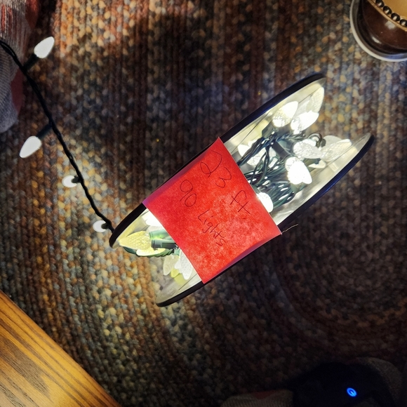 PARTY LIGHTS LED C6 Indoor Outdoor String of 90 Lights Warm White 23 Ft Long - Picture 6 of 6